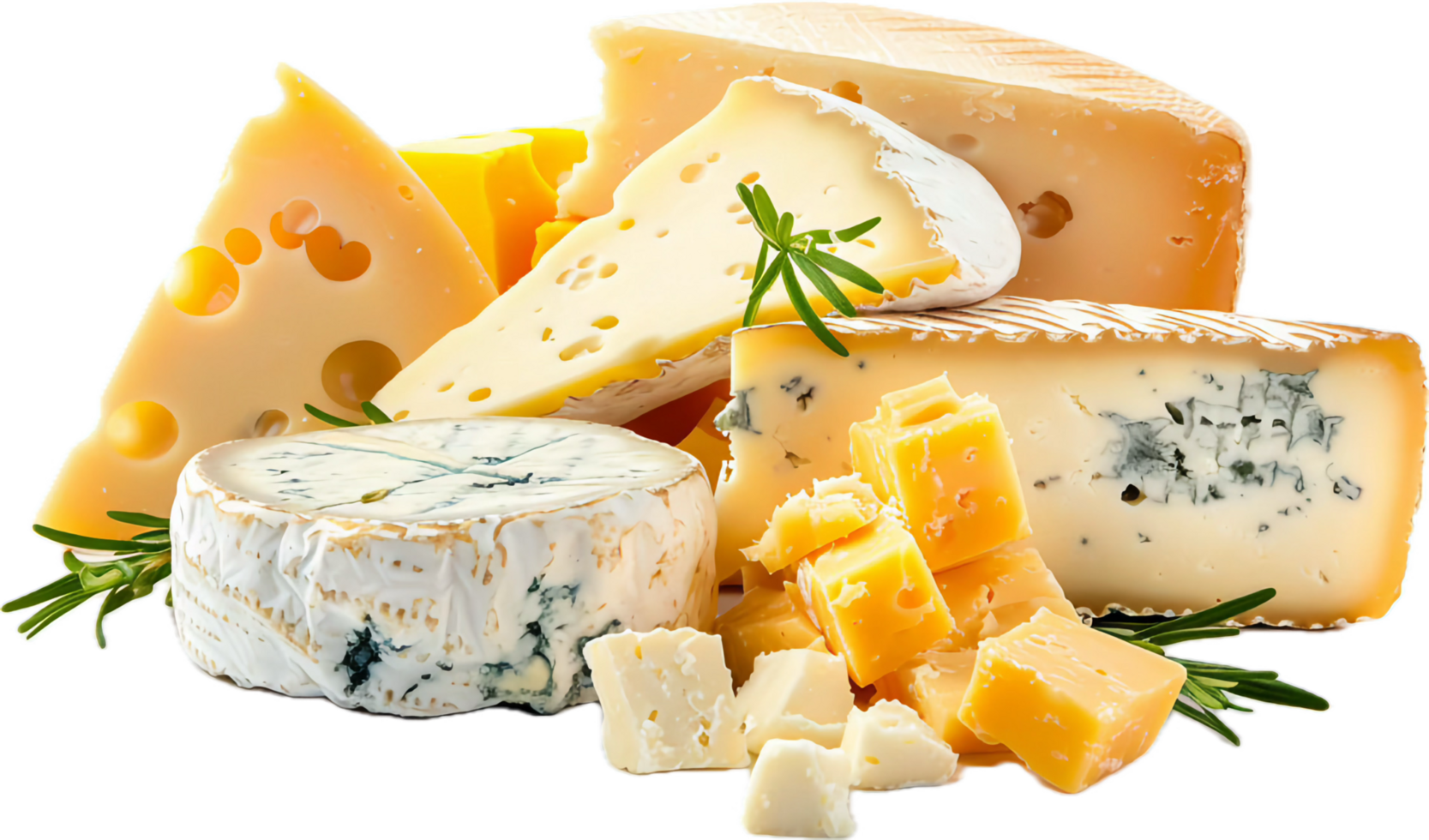 Round Brie Cheese with a Cut Slice. png