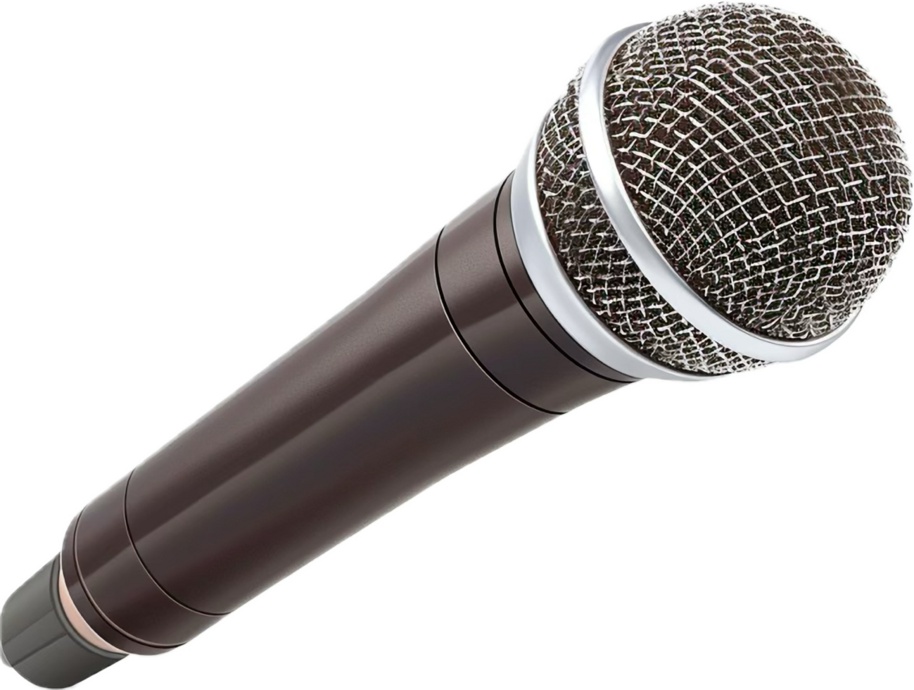 Close-up of Black Handheld Microphone. png