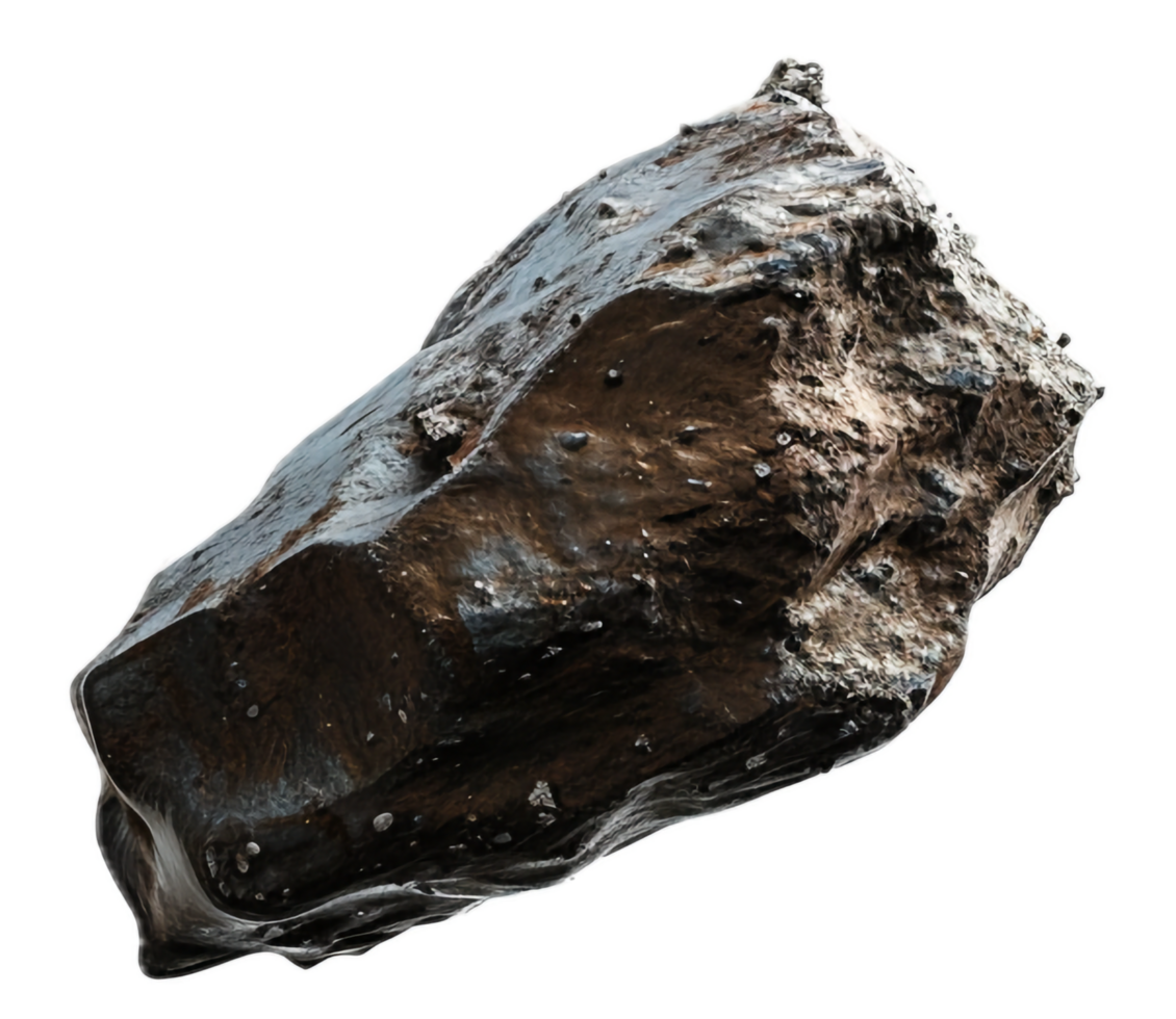 Shiny Black Coal Rocks. png