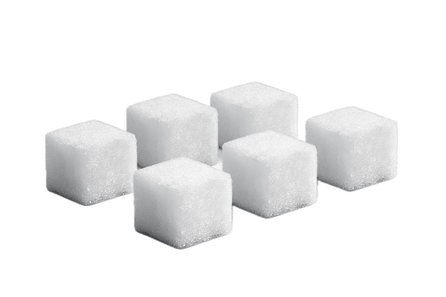 Close-up of White Sugar Cubes. png
