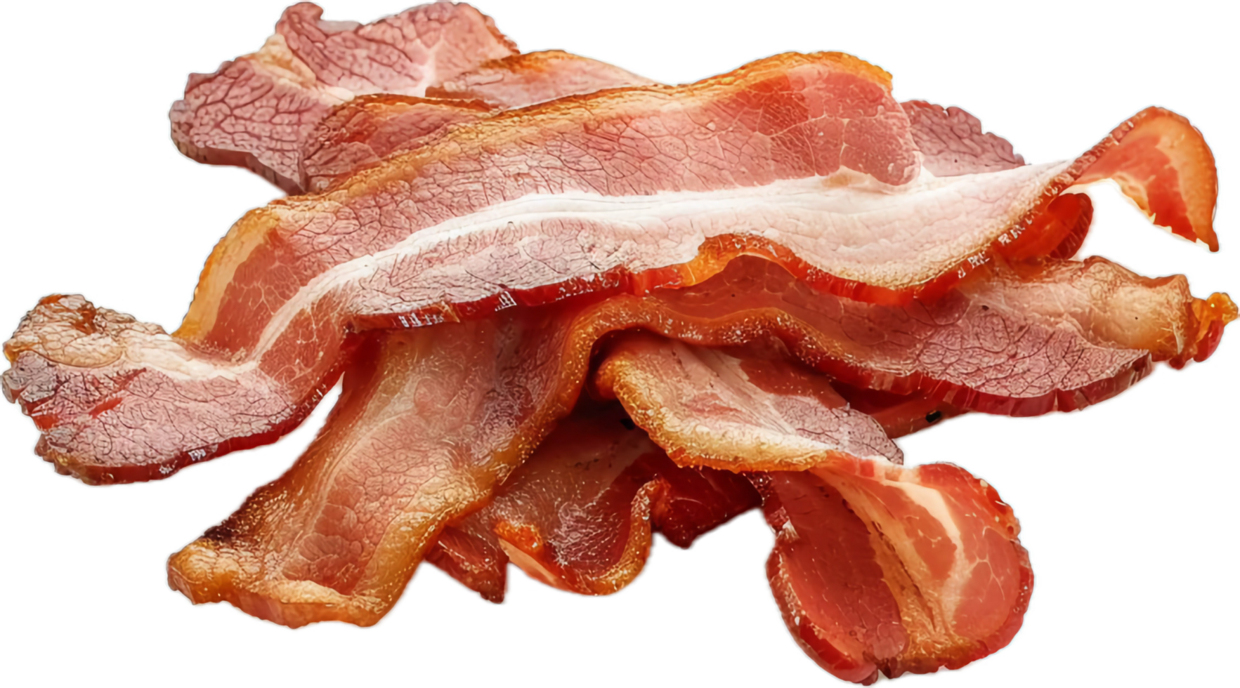 Crispy Cooked Bacon Strips. png
