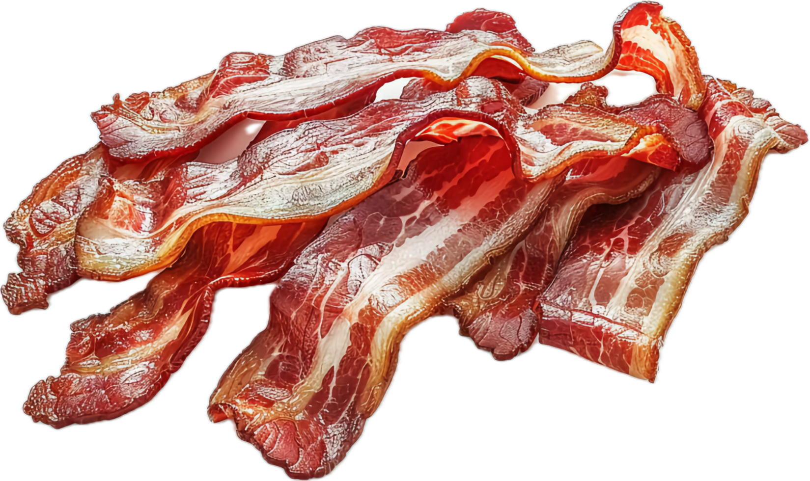 Crispy Cooked Bacon Strips. png