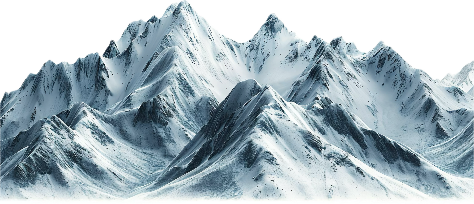 Snow-Covered Mountain Range. png