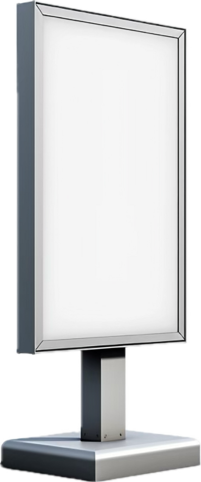 Blank Vintage Street Sign Frame. png