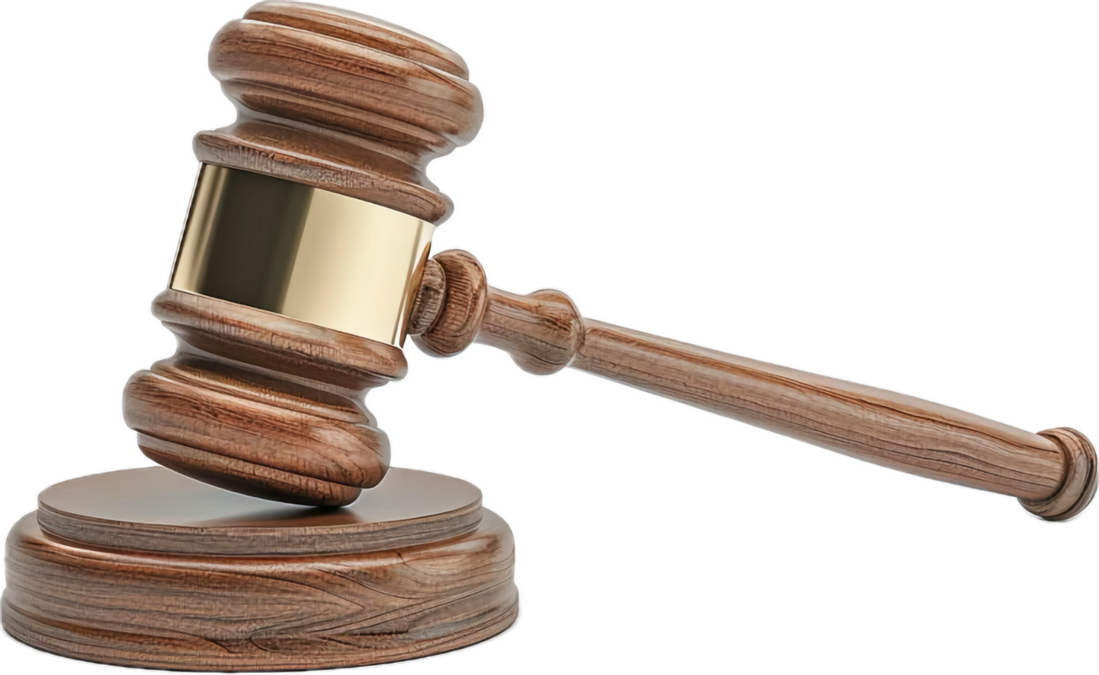 Wooden Judge Gavel on Sound. png