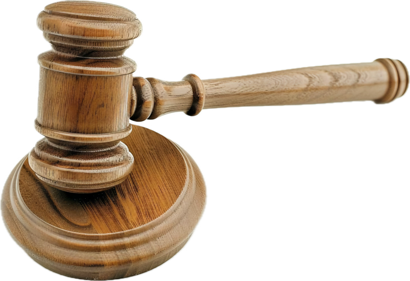 Wooden Judge Gavel on Sound. png