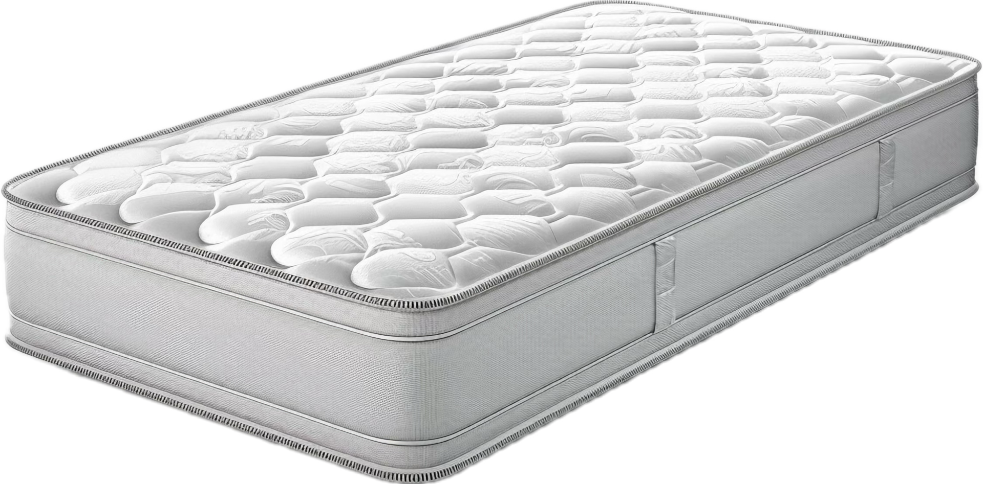 Comfortable White Quilted Mattress for Bed. png