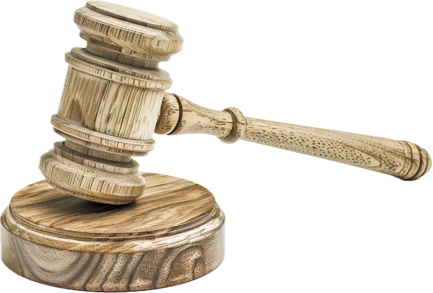 Wooden Judge Gavel on Sound. png