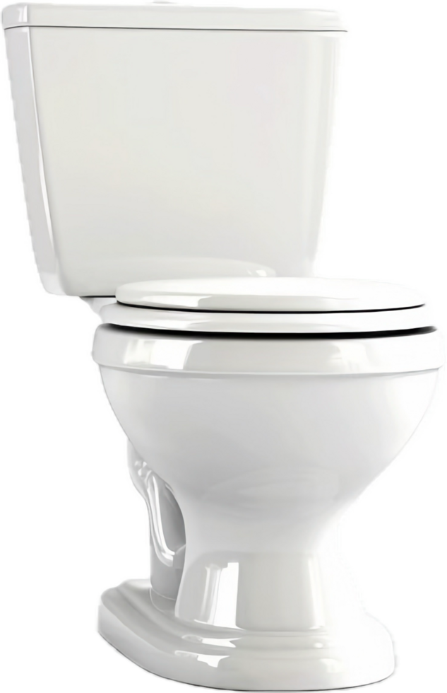 Modern White Ceramic Toilet Bowl. png