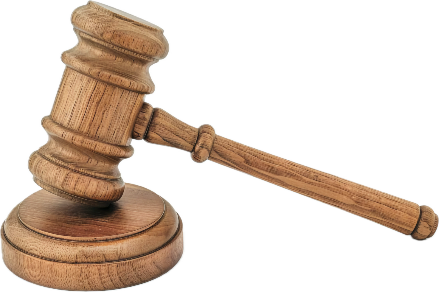 Wooden Judge Gavel on Sound. png