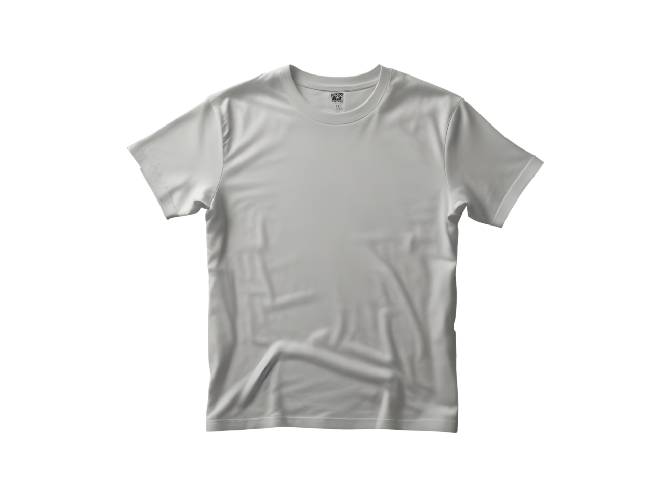 t shirt round neck front, back and side view on transparent background png