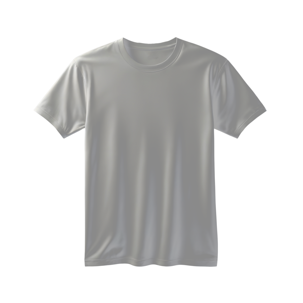 t shirt round neck front, back and side view on transparent background png