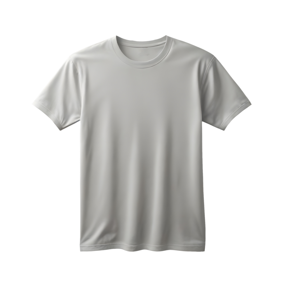 t shirt round neck front, back and side view on transparent background png