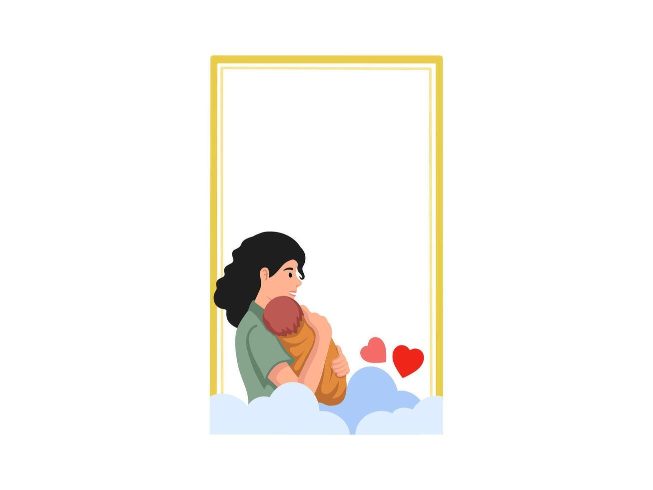 Happy Mother Day Frame Background vector