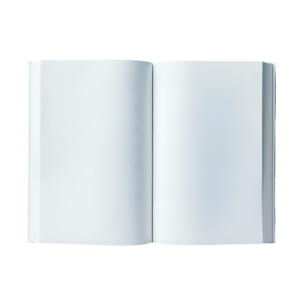 Traditional Open Book Blank Pages Cut Out Stock Photo Collection png
