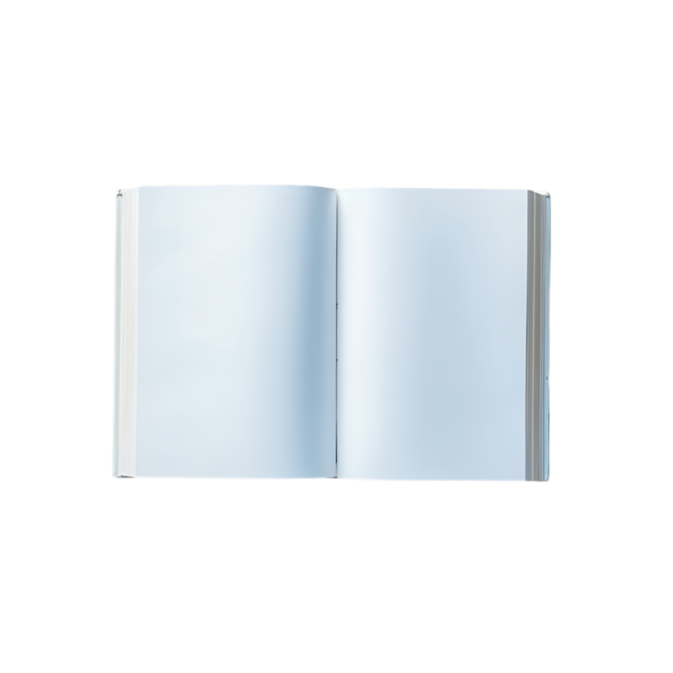 Open Book with Blank Pages Variety Essential Stock Resource png
