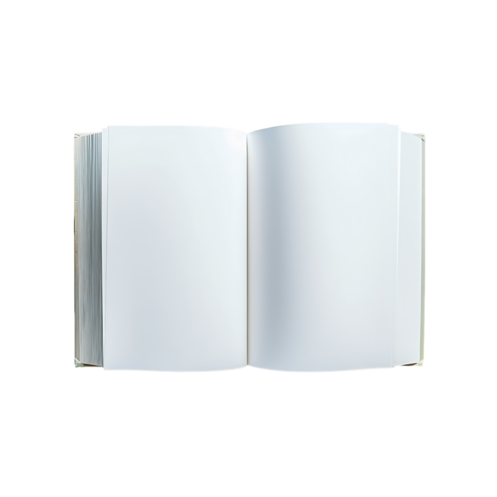 Enhance Your Projects with Open Book Empty Pages Cut Outs png