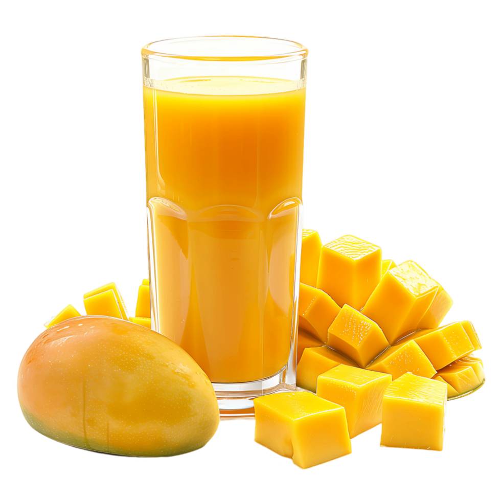 Mango Juice and Slices Isolation Diverse Stock Options png