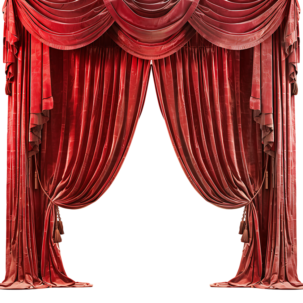 Dramatic Red Theater Curtain Images for Your Creative Projects png