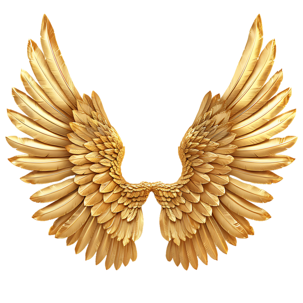 Elegant Golden Angel Wings Images for Your Creative Projects png