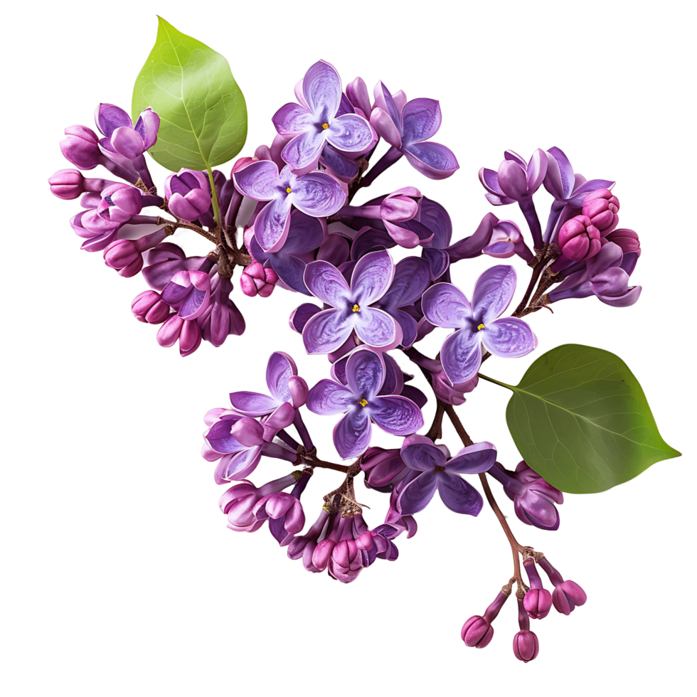 Elegant Purple Lilac Flowers Branch Images for Your Creative Projects png