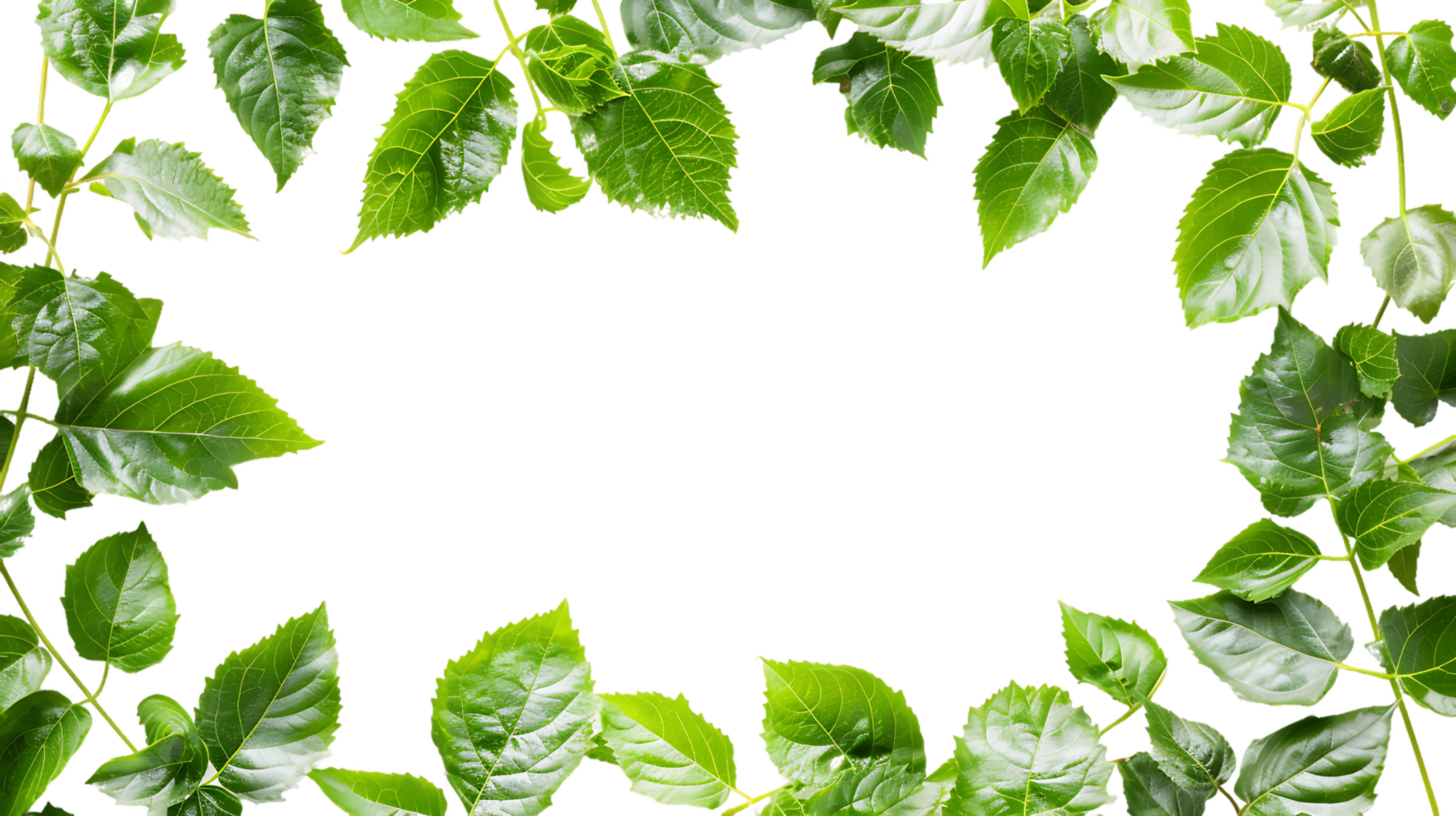 Explore Green Leaves Frame Cut Outs Stock Photography Collection png