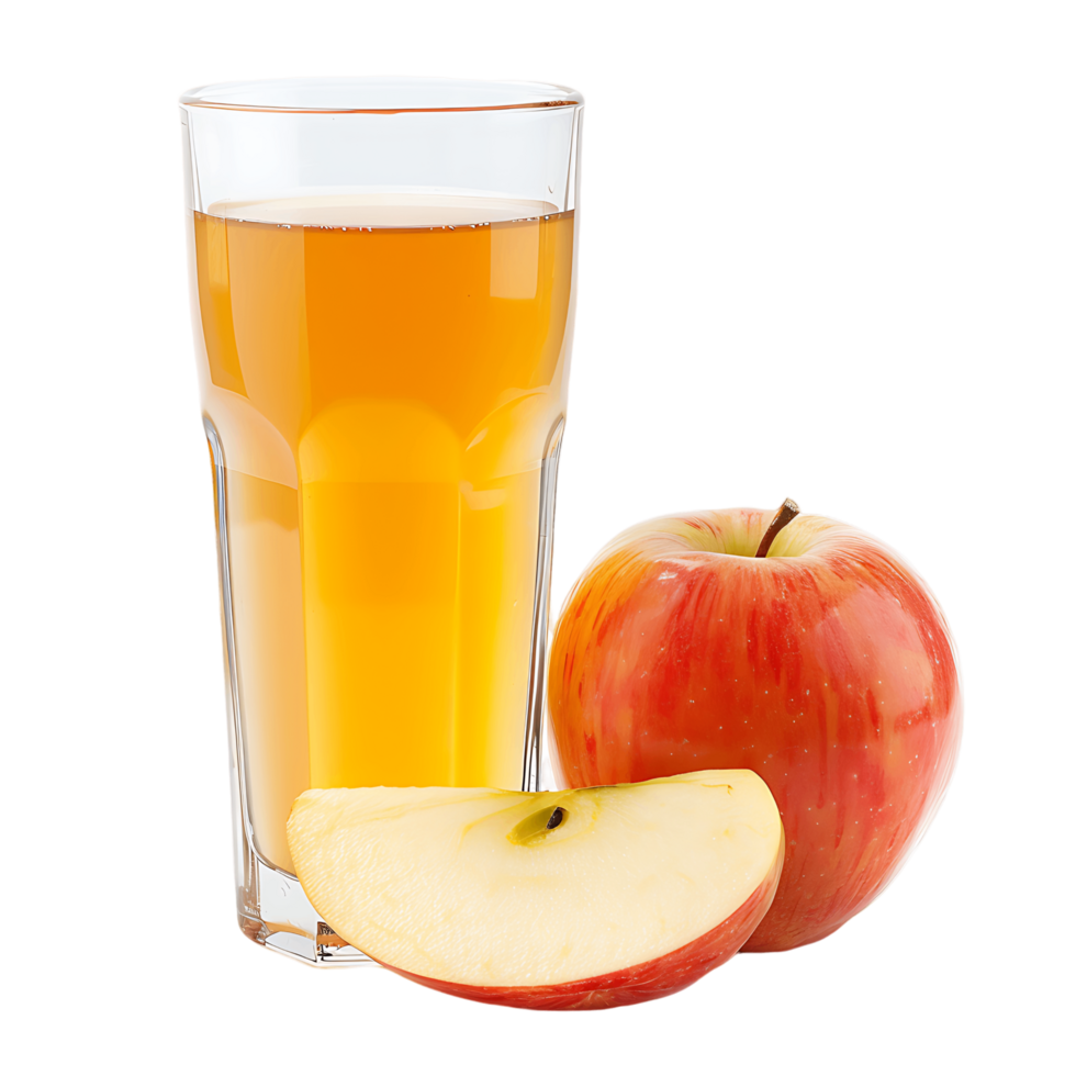High Resolution Isolated Apple Juice and Slice Cut Outs for Any Design Need png