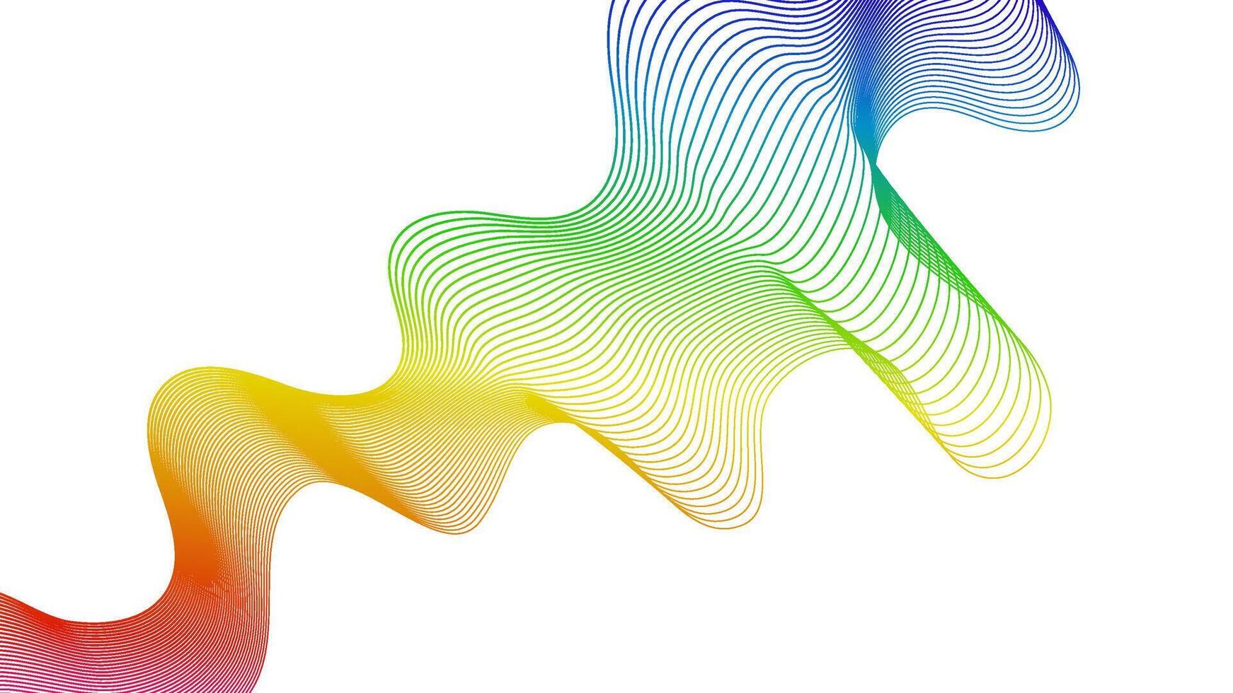 Abstract backdrop with wave gradient lines vector