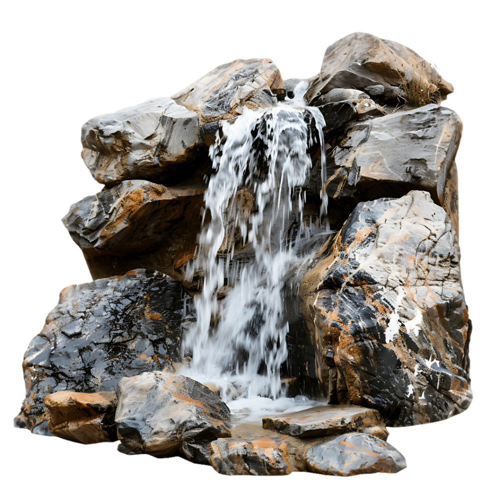 Majestic Waterfall in the Mountain Images for Your Creative Projects png