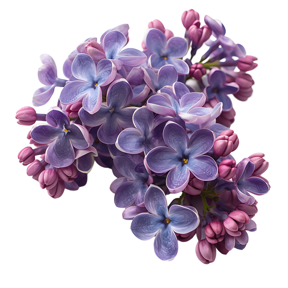 Unlock Creativity with Isolated Purple Lilac Flowers Branch Cut Outs png
