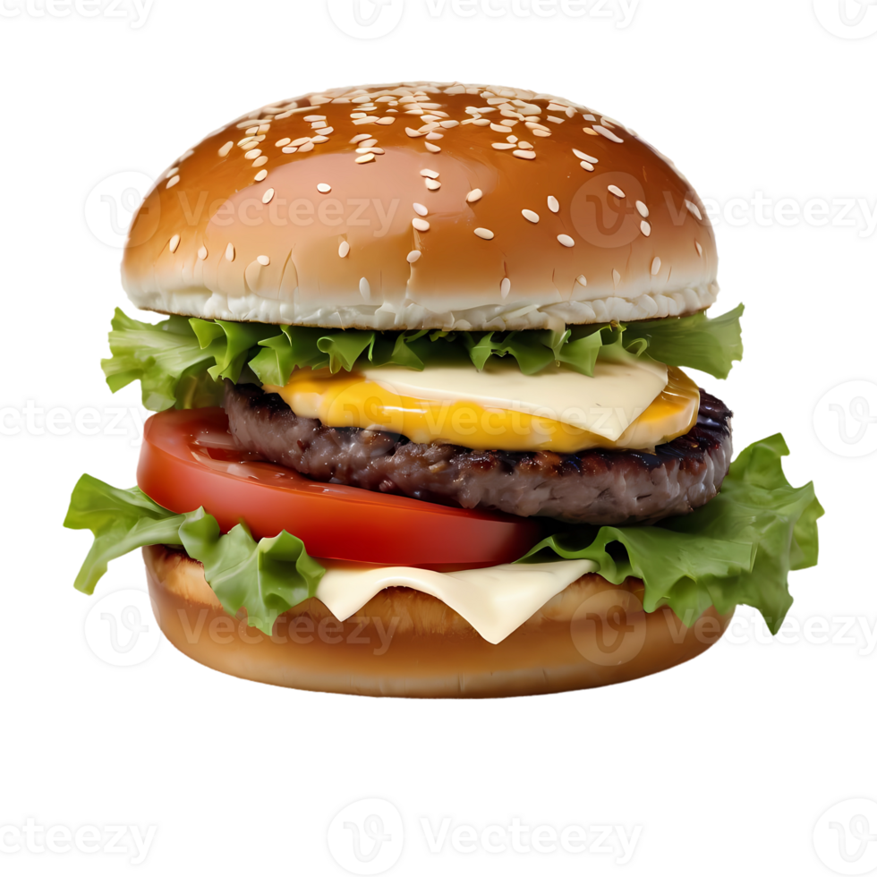 Burger isolated on transparent background png