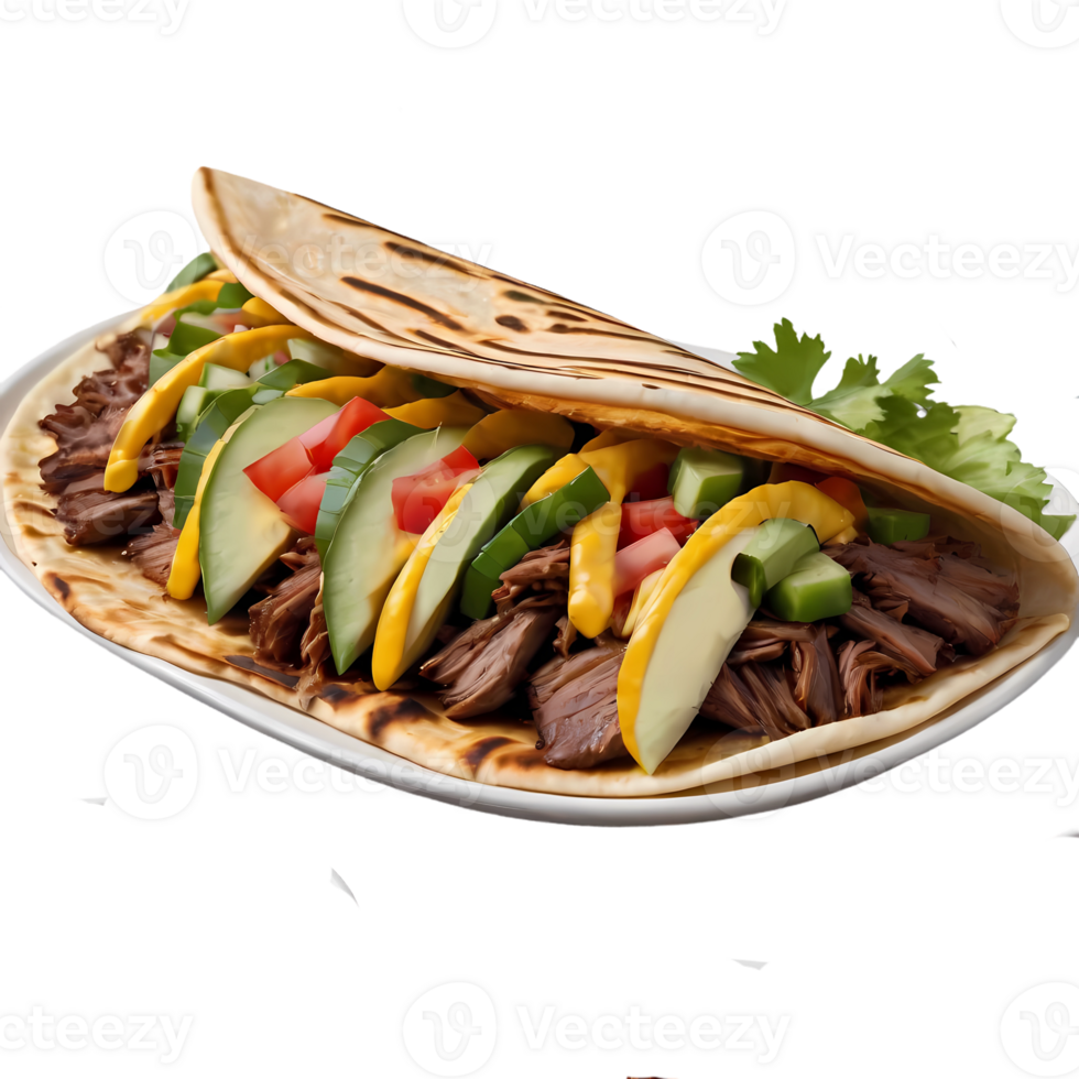 Shawarma on transparent background png