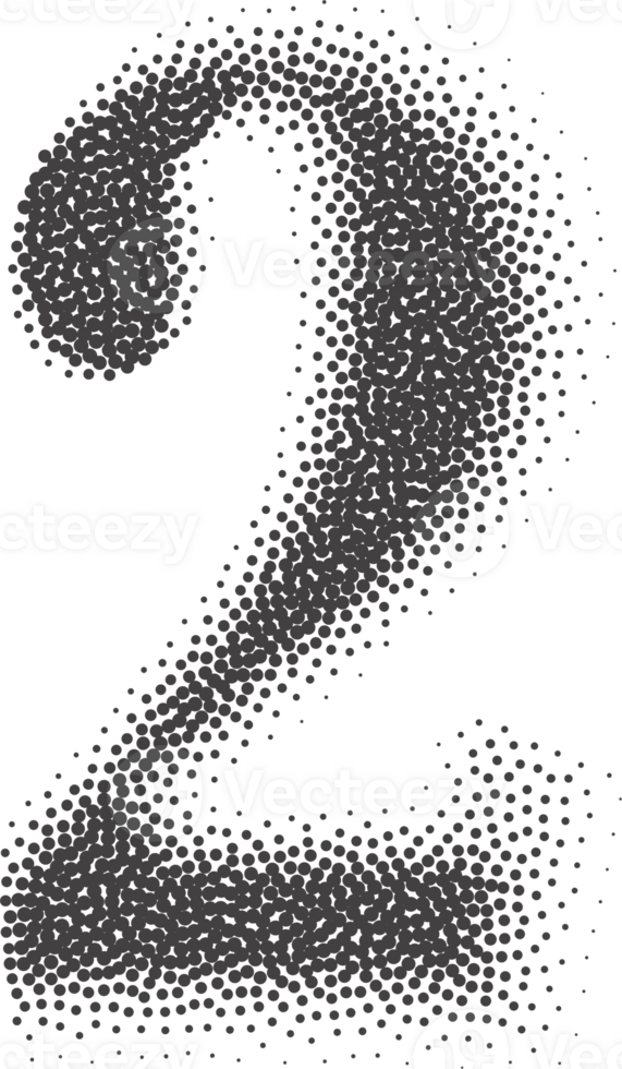 Stipple number 2. Grunge halftone two png