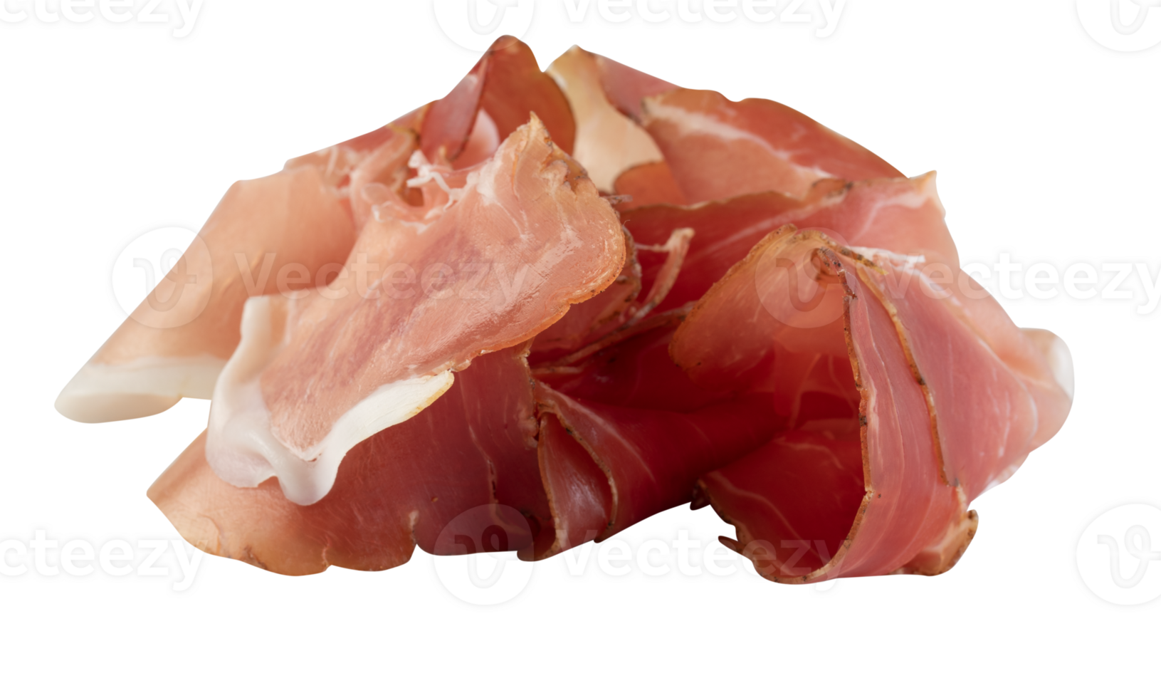 Bacon Slices cut out isolated transparent background png