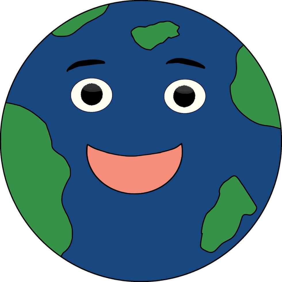 Cartoon miniature globe vector