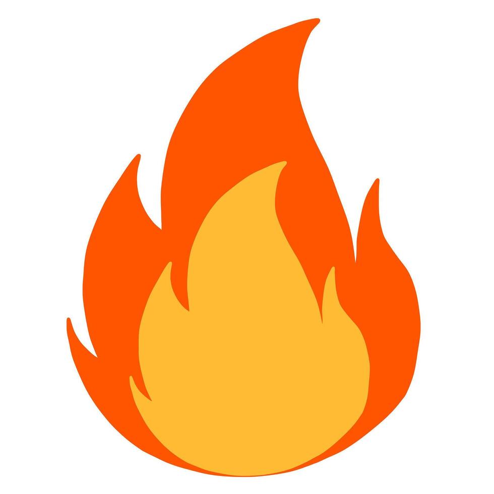 Fire warning symbol vector