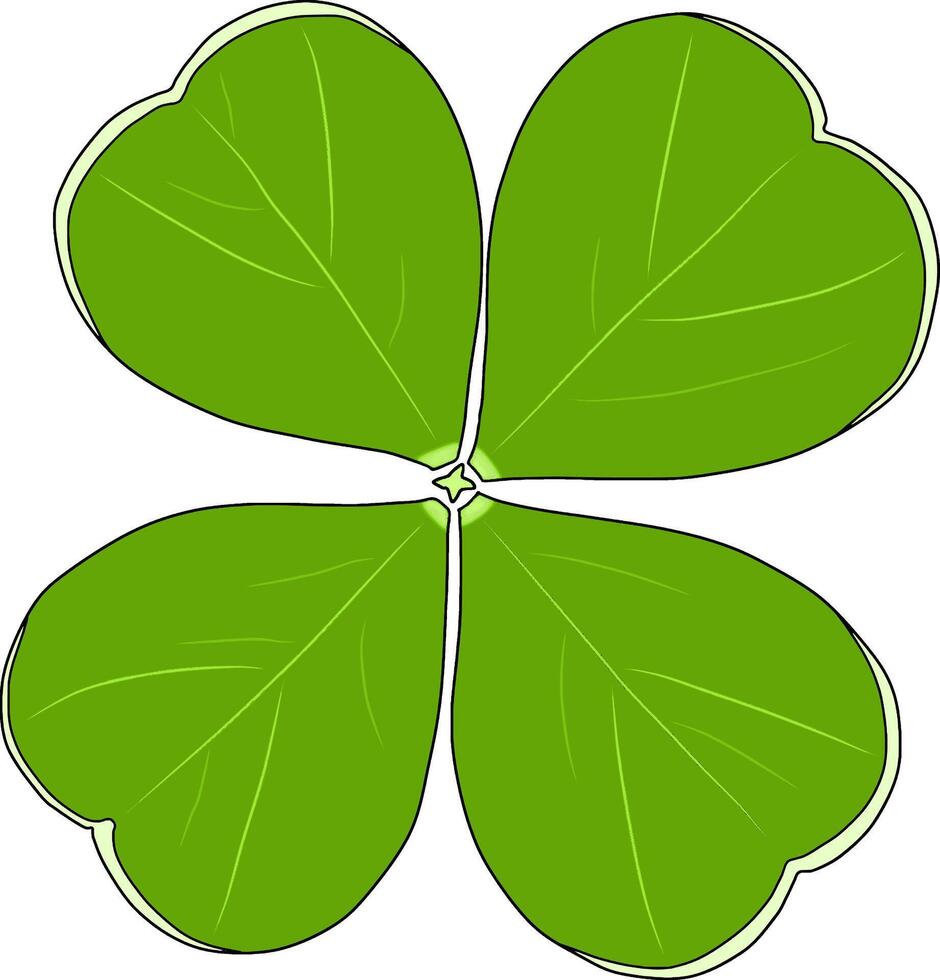 Four leaf clover vector