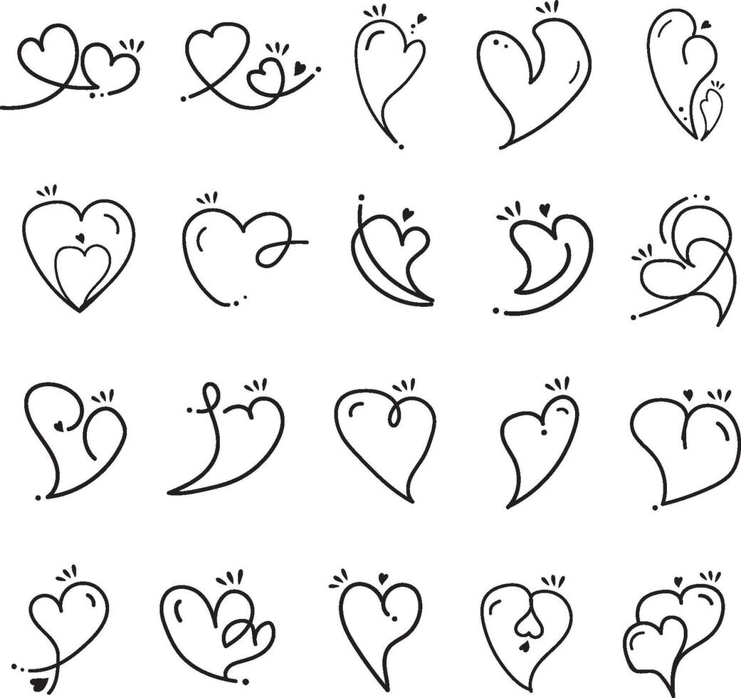 25-Vector Heart Collection vector