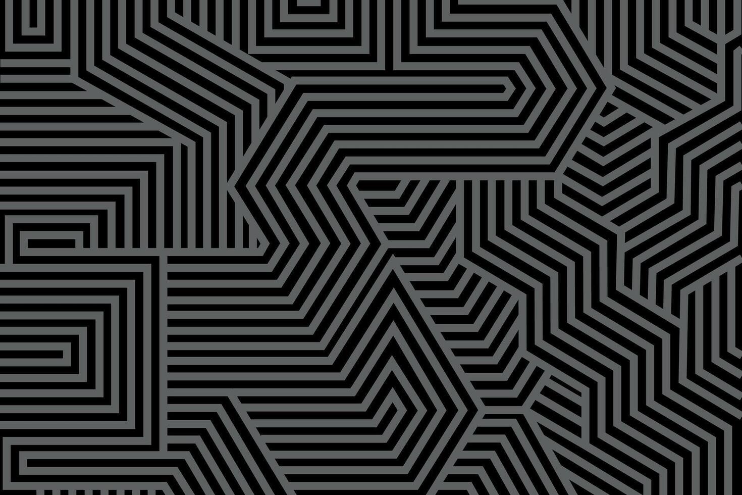 background with texture of geometric lines in abstract shape in black and dark gray vector