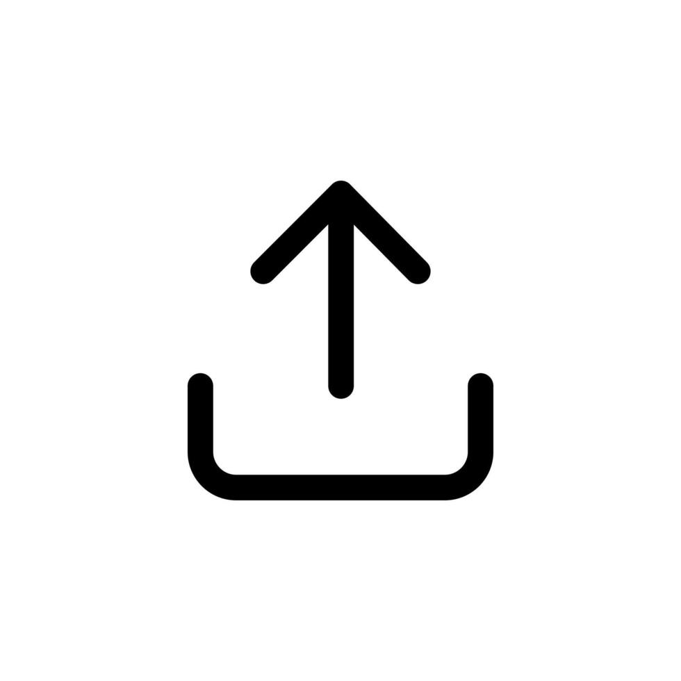 Upload icon, simple vector
