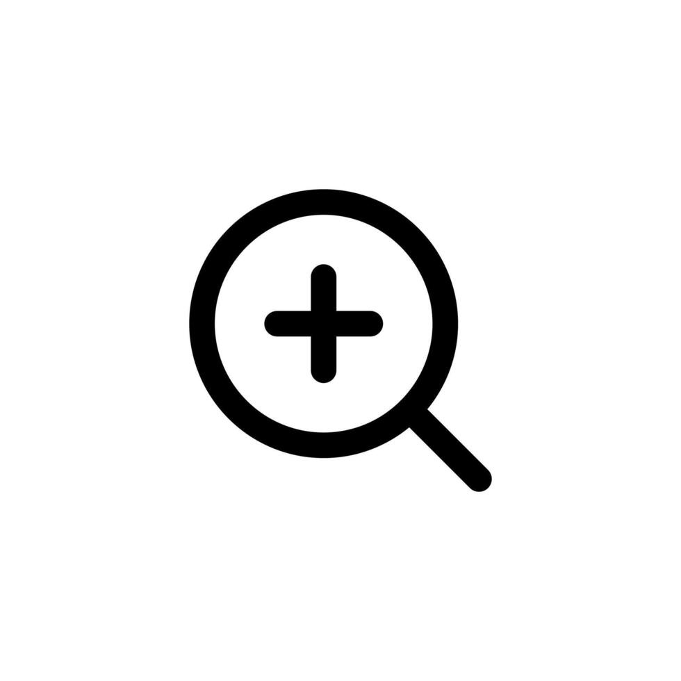 Zoom in icon vector
