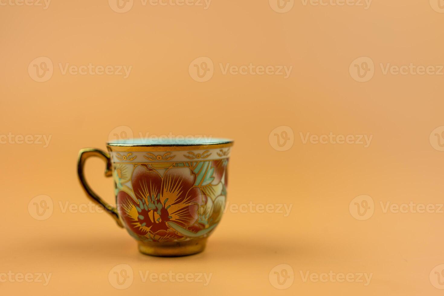 Mini cup beautiful Thai style porcelain. photo