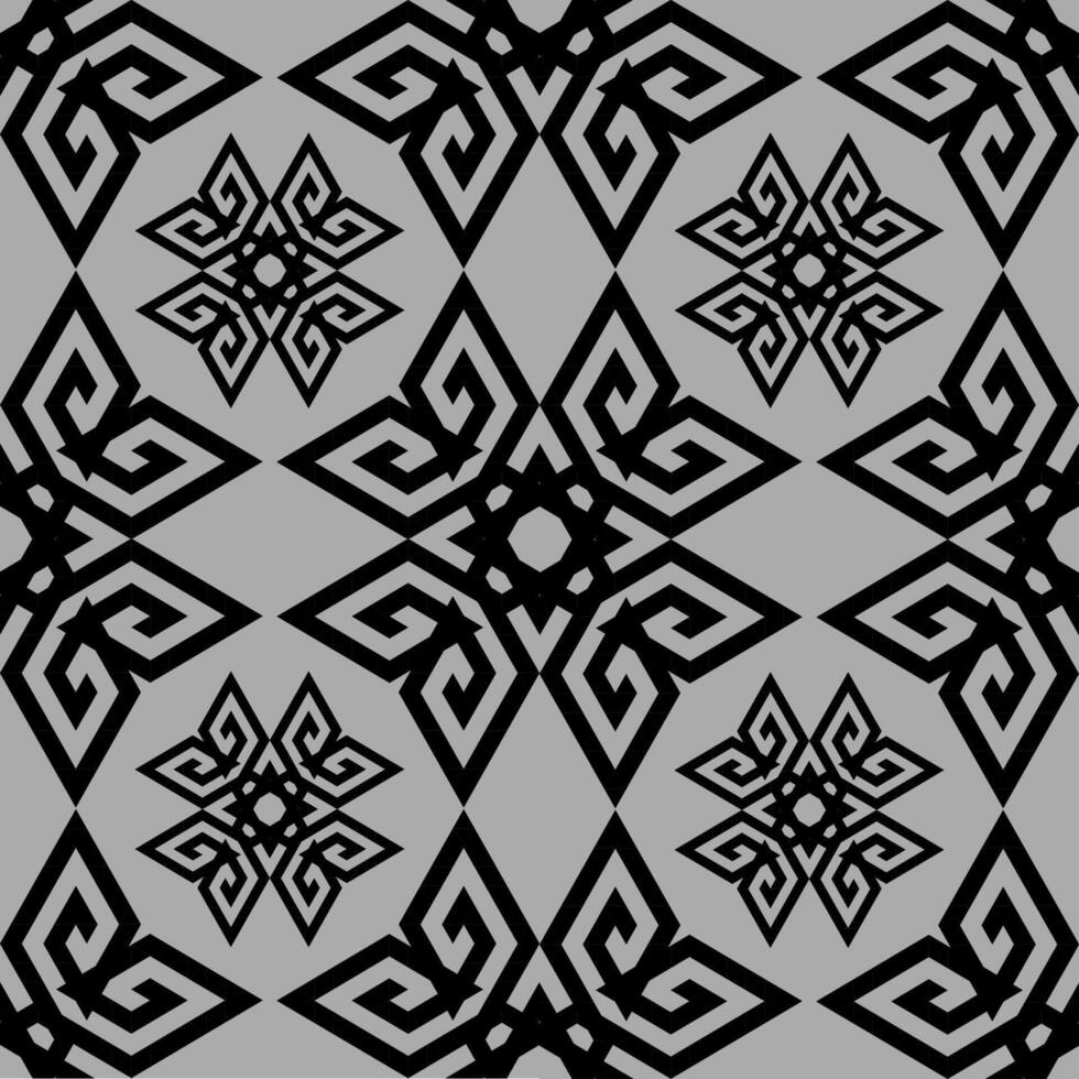 Gray and black seamless pattern. Seamless fabric pattern. vector