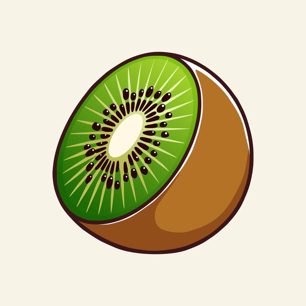 Illustration of Kiwi Fruit vector