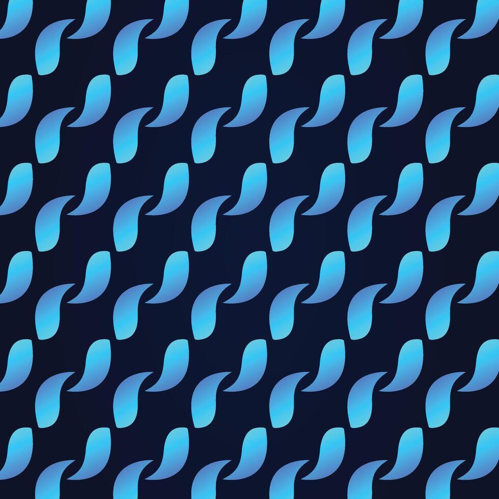 Blue twisted shape pattern background vector