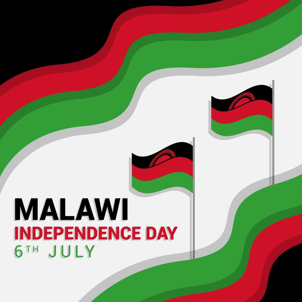 illustration of malawi independence day Celebrated every year on July 6. malawi national day banner poster vector