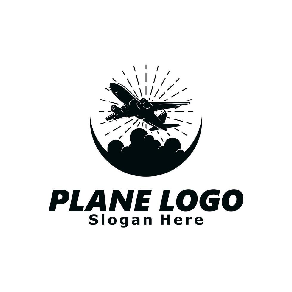 Plane Logo Template Design vector
