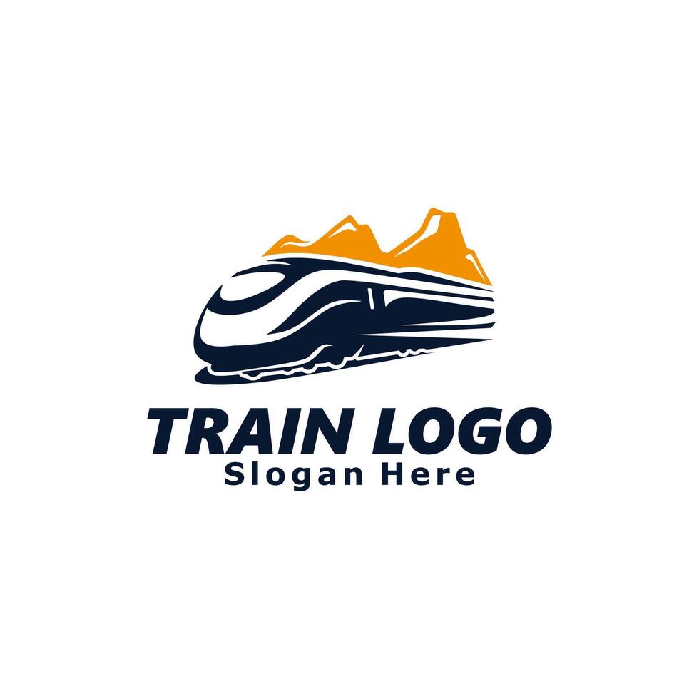 Train Logo Template Design Illustration vector