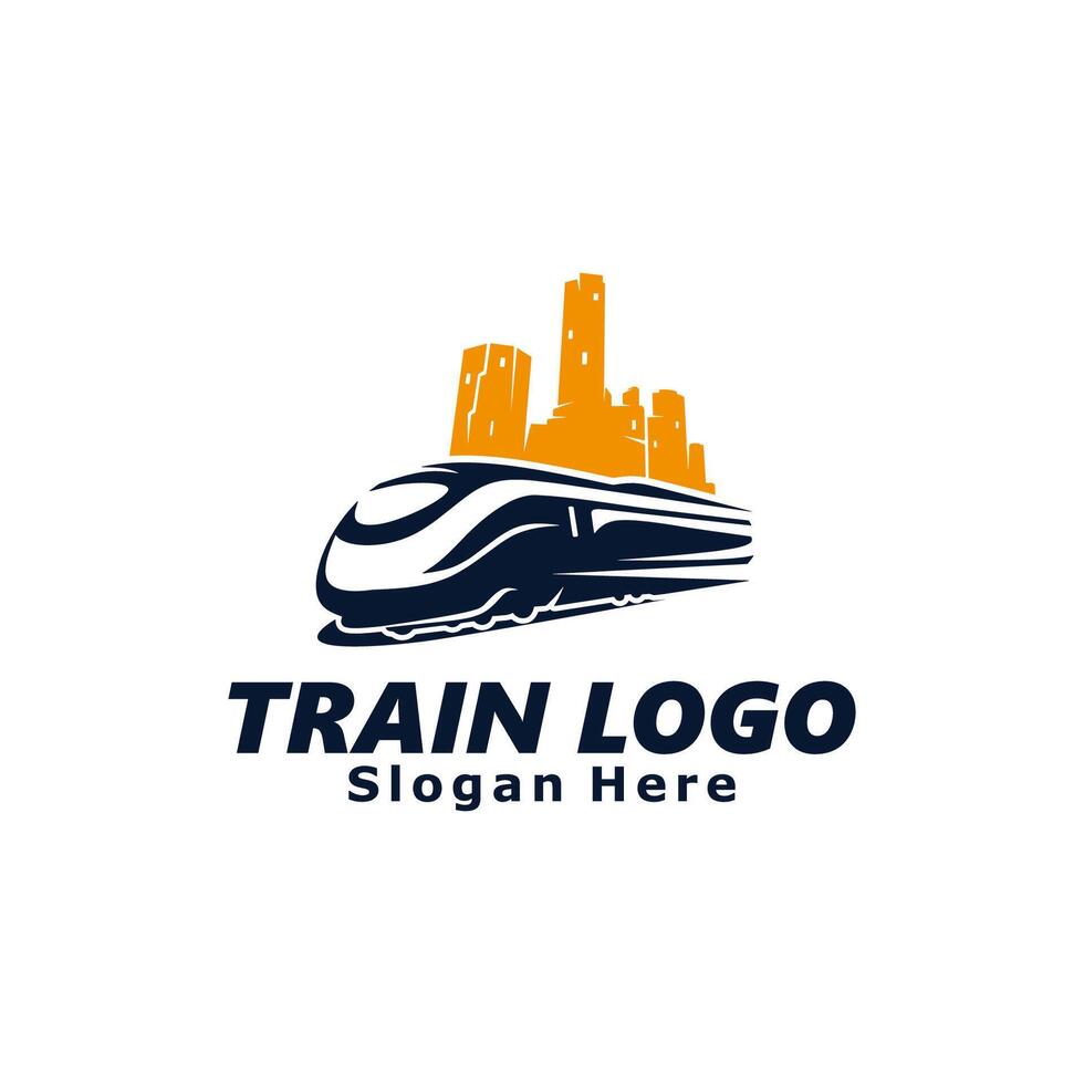 Train Logo Template Design Illustration vector