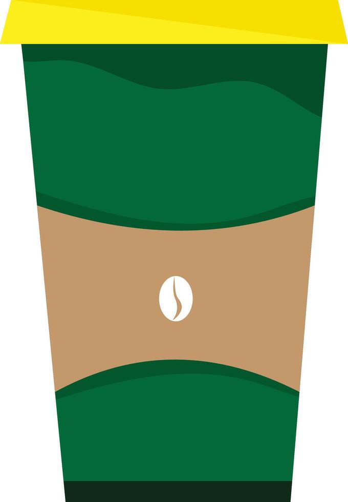 Luxury modern paper coffee cups vector